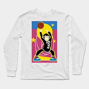 Monkey Basketball 7 Long Sleeve T-Shirt